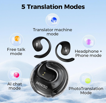 AI Translator Earbuds – Real-Time Language Translation &amp; Bluetooth Earphones